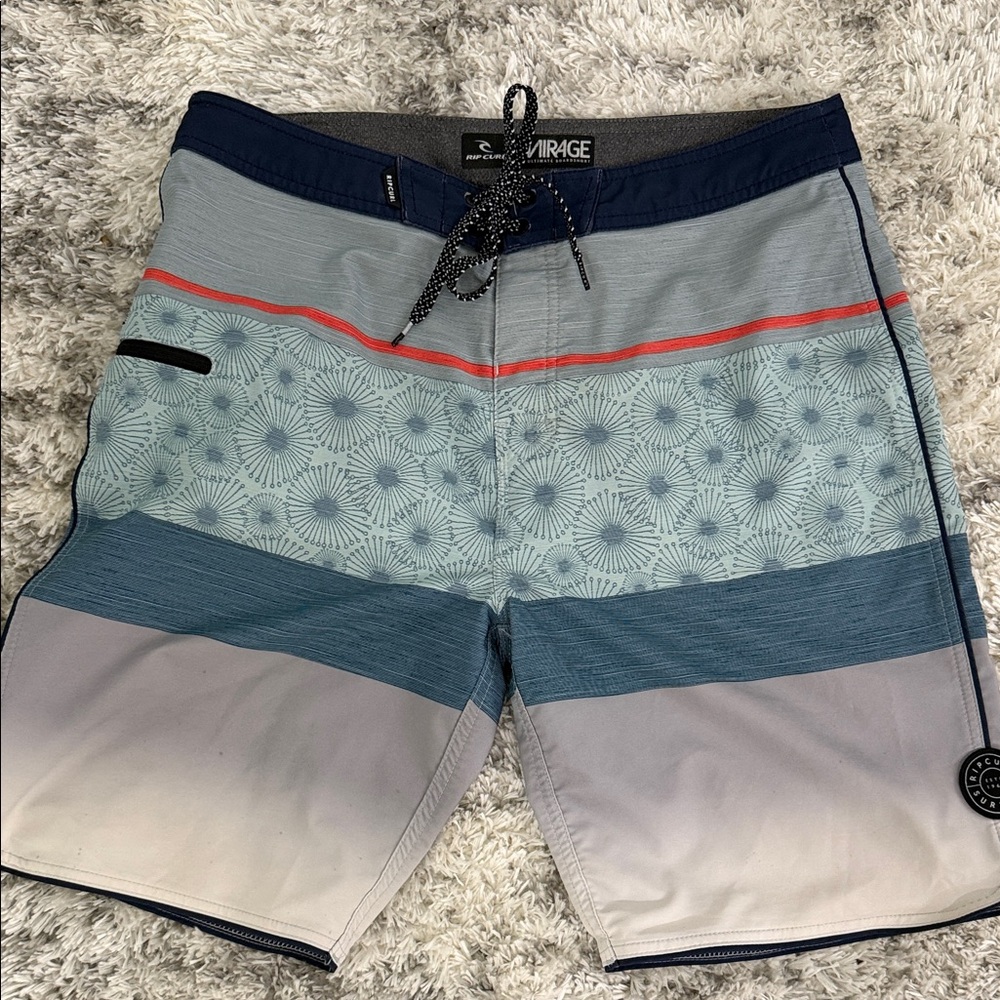 Men's Swim Shorts - Blue and Gray